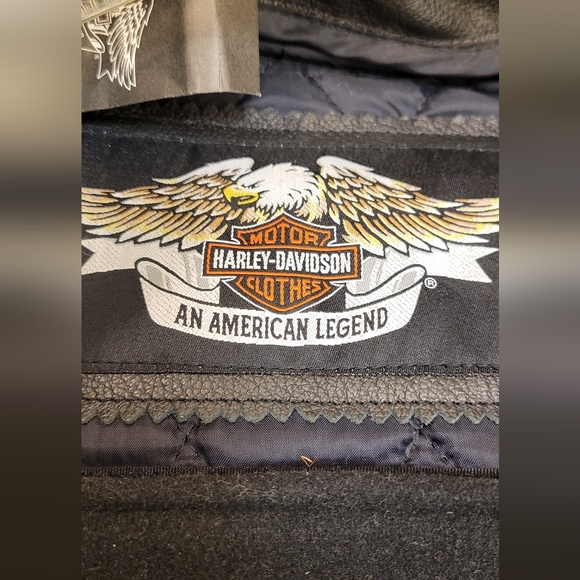 Harley-Davidson Leather Riding Jacket Size Medium - Picture 5 of 9